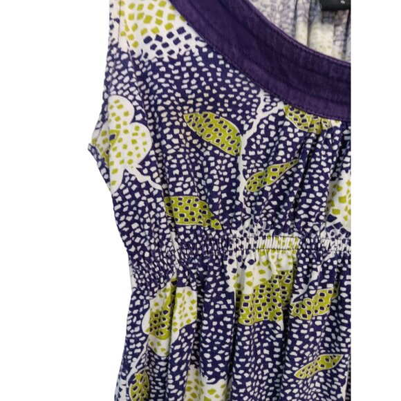 Ezekiel Women's -Baby Doll Tank Top- Purple Green White Small - Picture 5 of 16